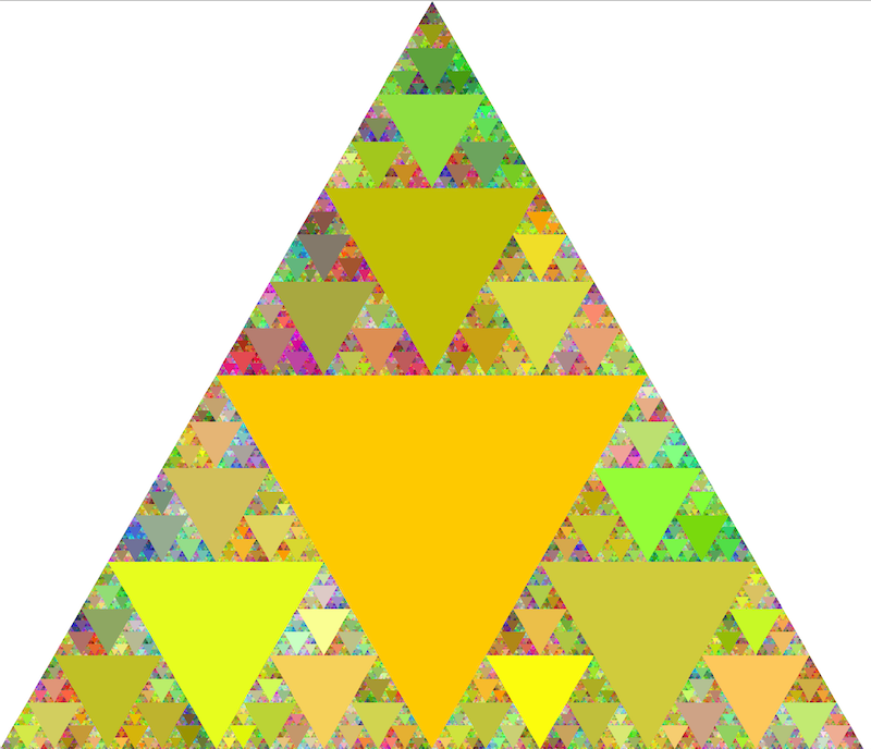 Colorful Sierpinsky Triangle